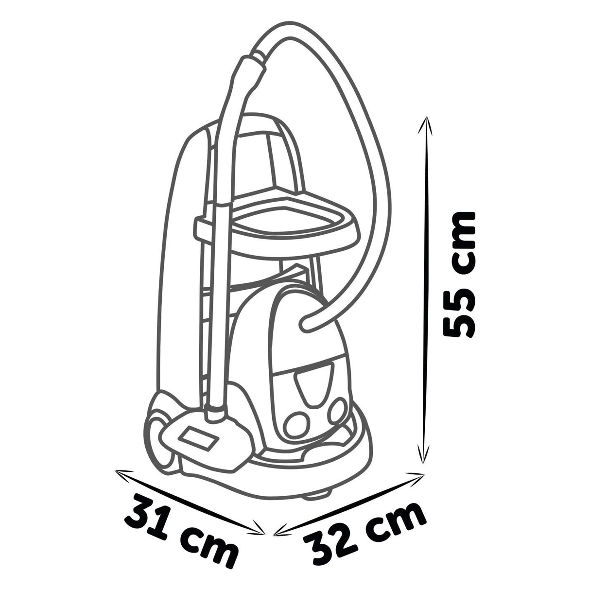 Smoby Cleaning Charilley avec aspirateur 8DLG.