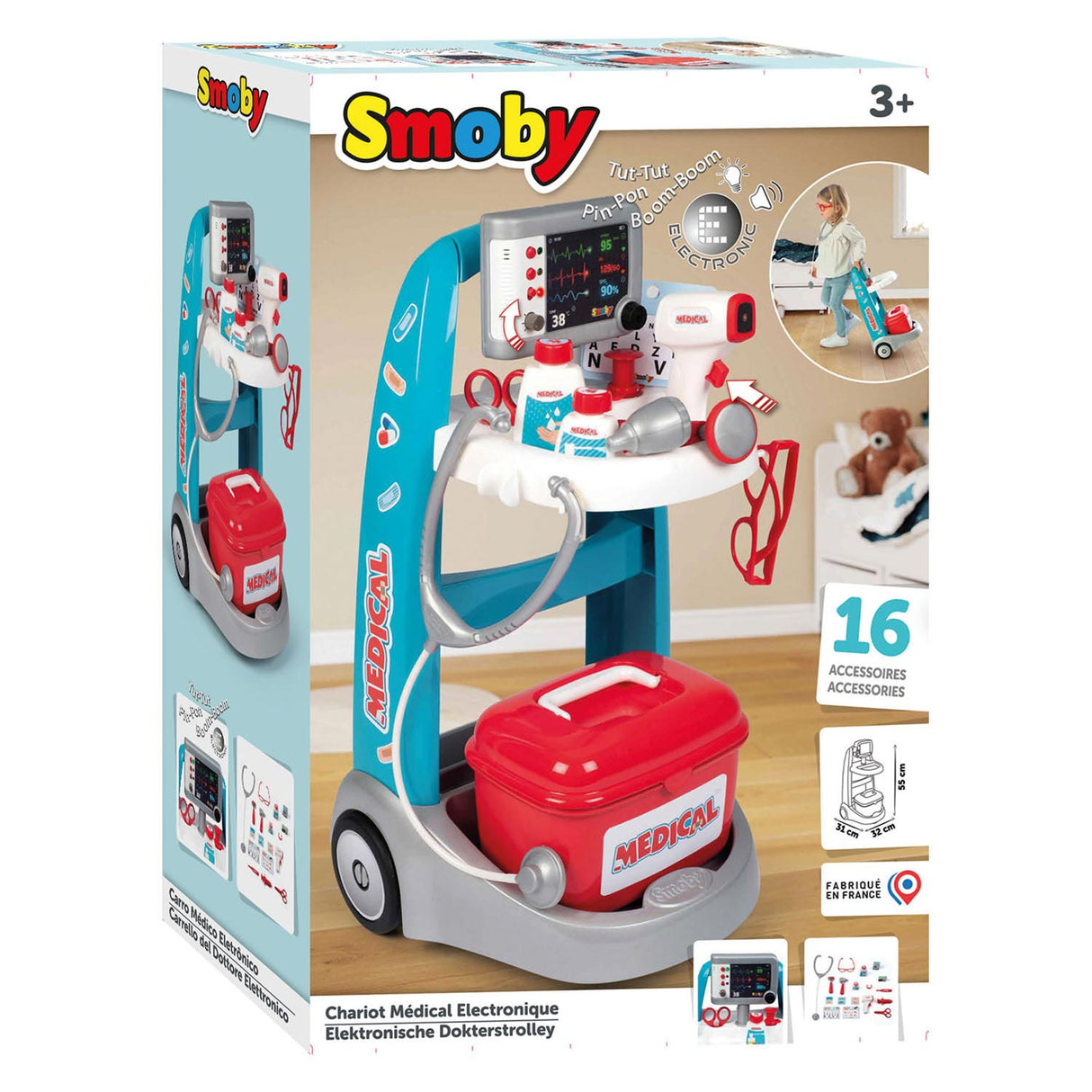 Smoby electronic doctor's trolley