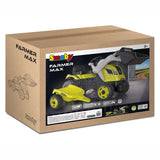 Smoby Farmer Max Stair Tractor con remolque verde