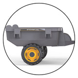 Fëmmert méi staark xxl pedal Traktor mat Trailer Grey