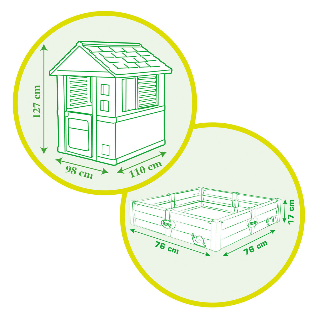 Smoby Square Speelhuis with sandbox