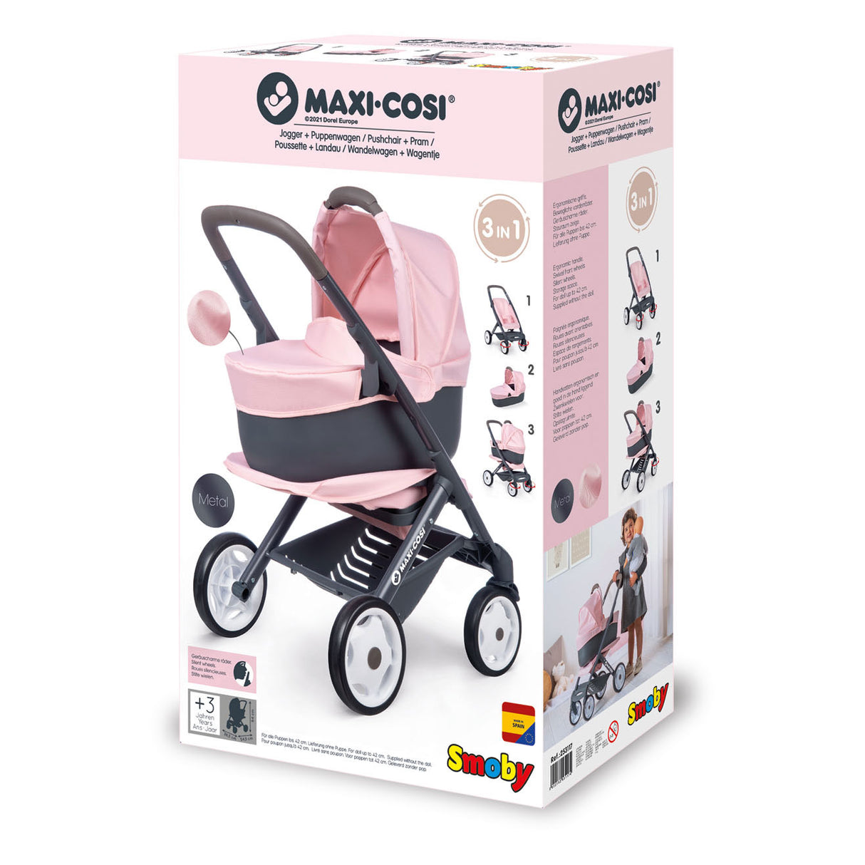 Bambola maxi-cosi smoby corretta 3in1