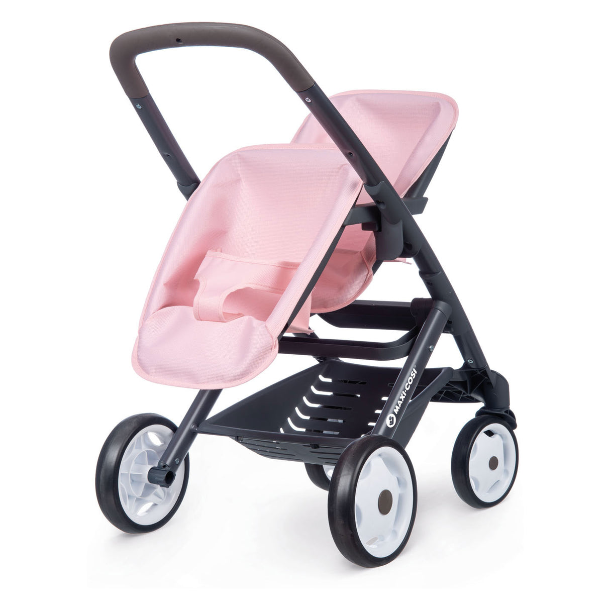 Fëmmert Maxi-Cosi Poppen Pram fir 2 Poppen