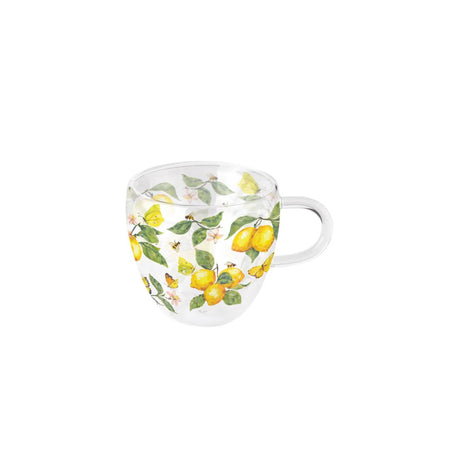 Verre à double paroi Ambiente 0,2 l citrons frais blanc
