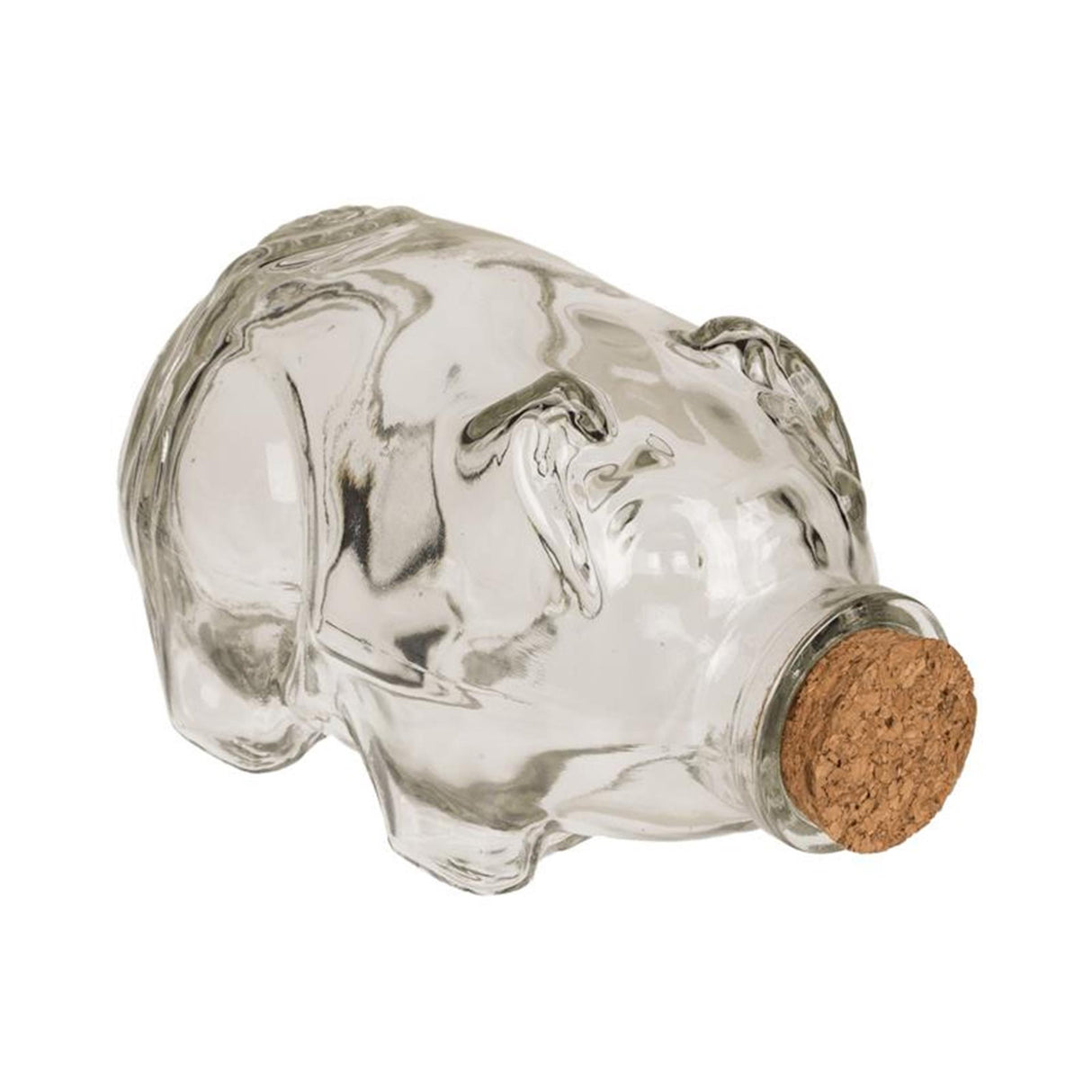Pot de conservation en verre avec bouchon en verre Out of the blue pig 14x8cm