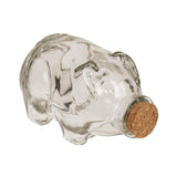 Pot de conservation en verre avec bouchon en verre Out of the blue pig 14x8cm