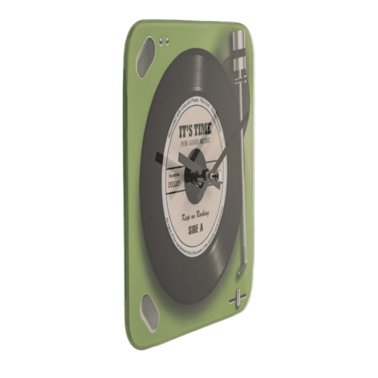Ootb horloge murale tourne-disque verre ø20cm