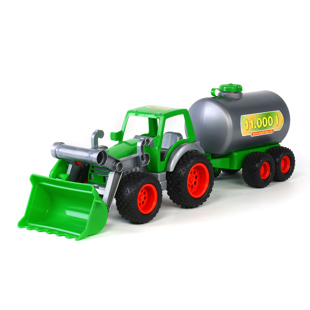 Tracteur Cavallino avec chargeur frontal et pétrolier