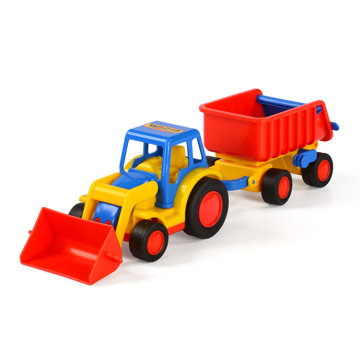 Cavallino Toys Cavallino Basics Traktor med skovl og trailer