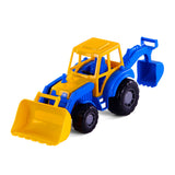 Cavallino toys cavallino tractor met voorlader blauw