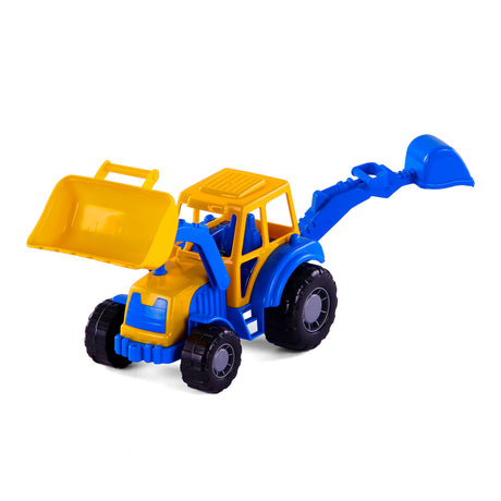 Tracteur cavallino avec bleu de chargeur frontal