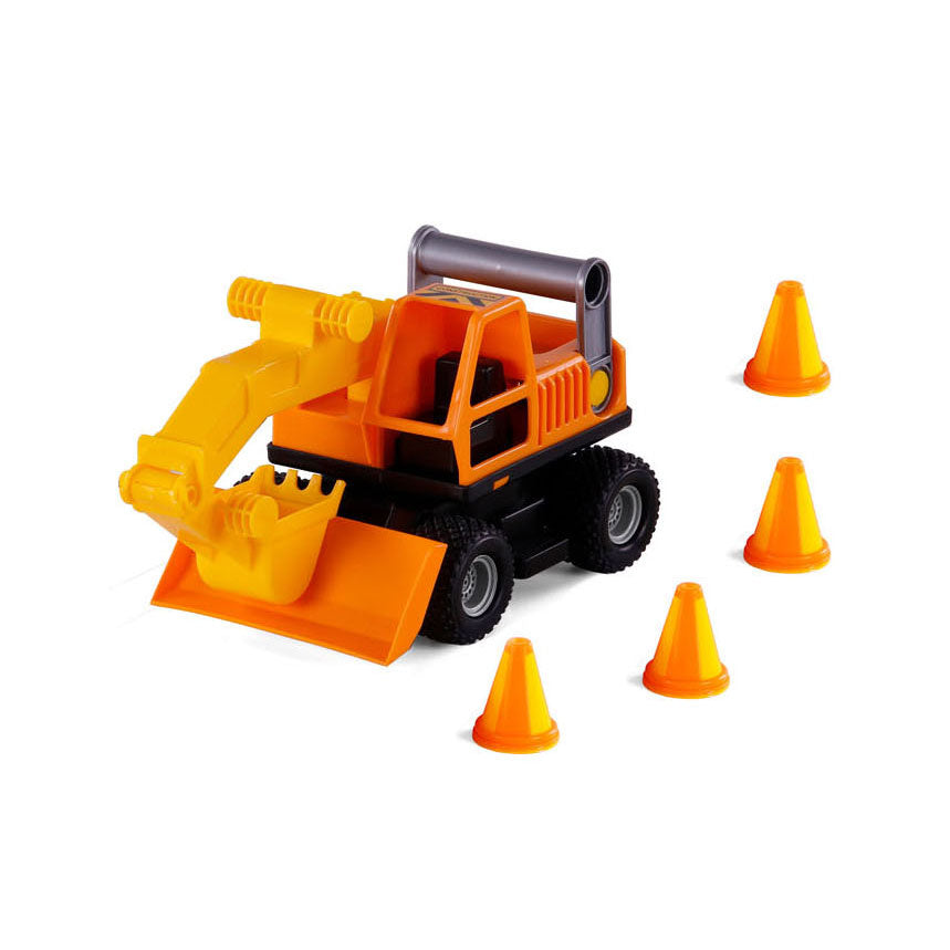 Cavallino Toys Excavator Grip z gumijastimi pnevmatikami, 29 cm