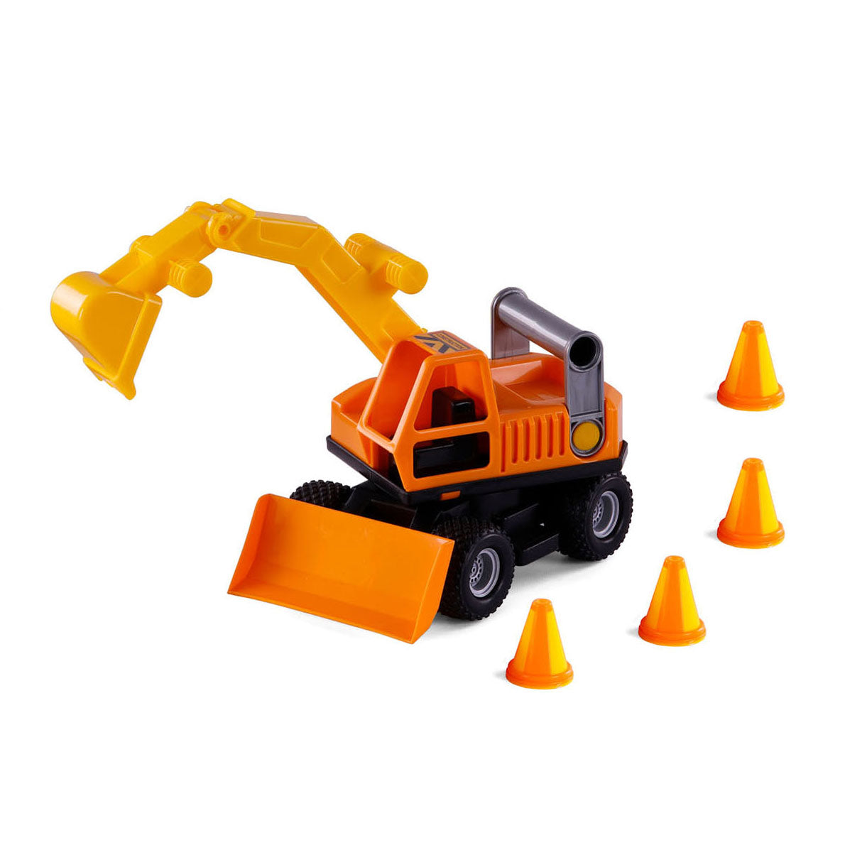 Cavallino Toys Excavator Grip z gumijastimi pnevmatikami, 29 cm