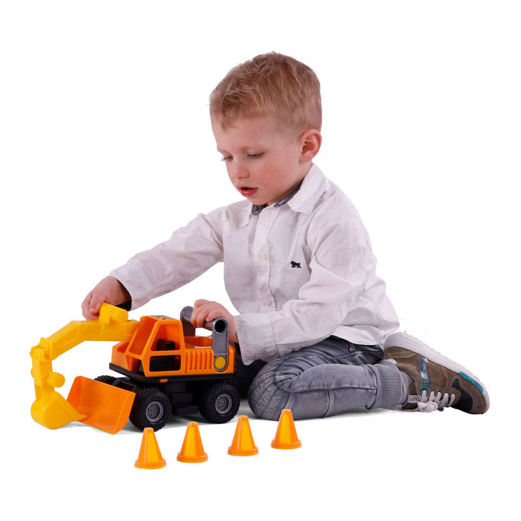 Cavallino Toys Cavallino Grip excavator with rubber tires, 29 cm