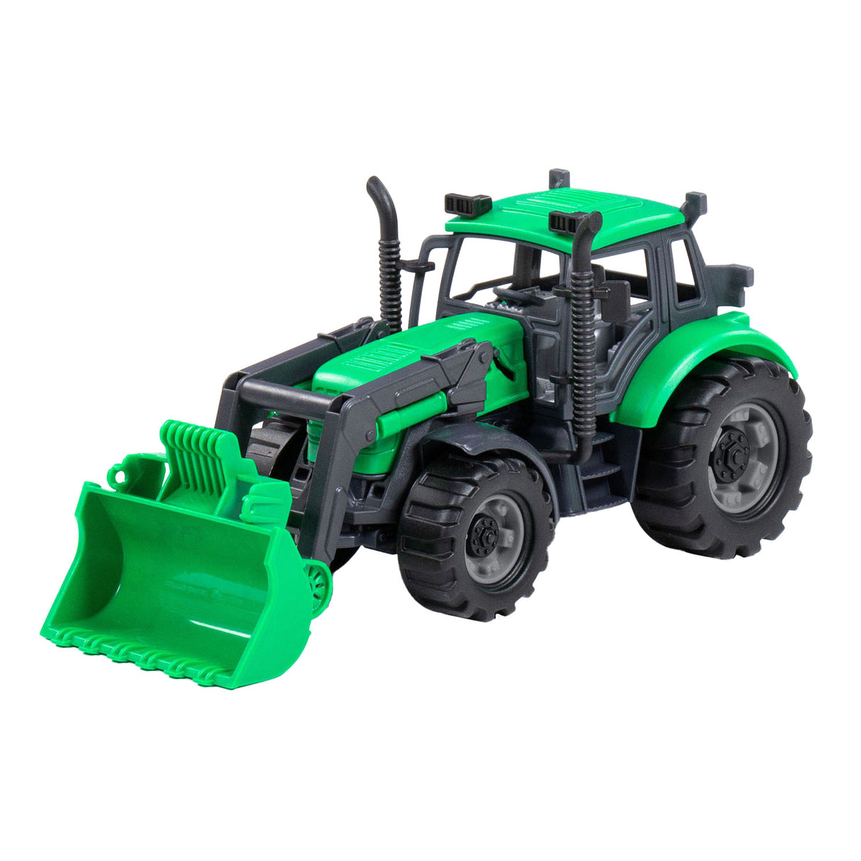 Cavallino toys cavallino tractor met shovel groen, schaal 1:32