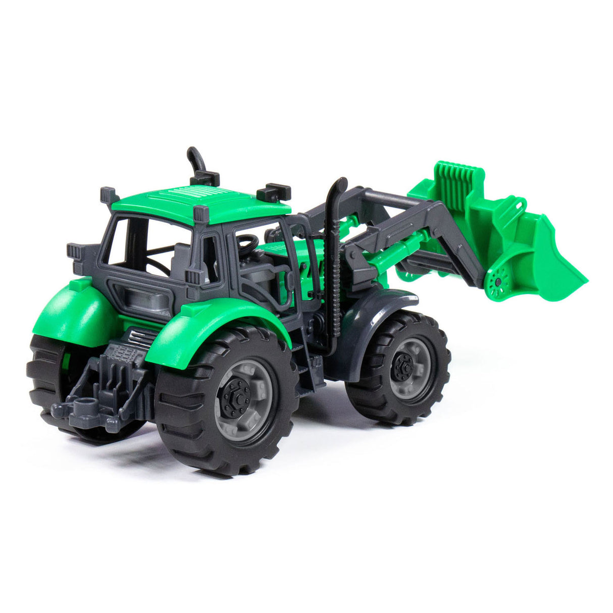 Cavallino Toys Traktor Cavallino z lopato zeleno, lestvica 1:32