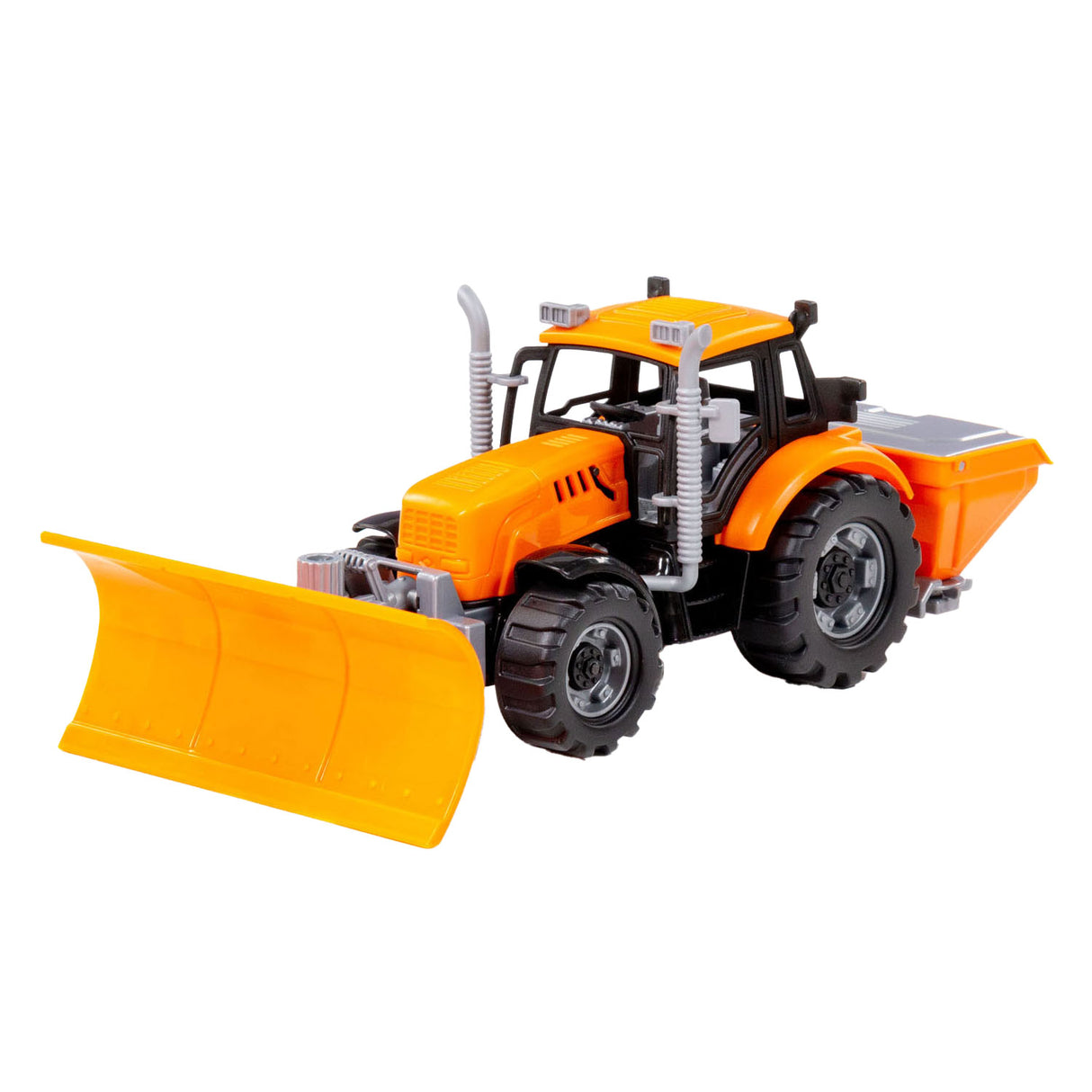 Cavallino Toys Cavallino Traktor mit Schneepfluggelb, Skala 1:32