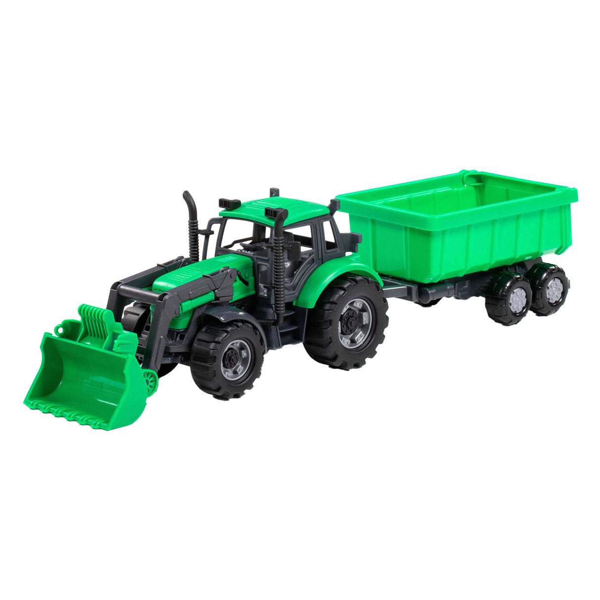 Cavallino Toys Cavallino -traktor med lader og leverer torturgrønn, skala 1:32