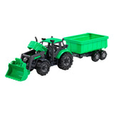 Tracteur Cavallino avec chargeur et supporter tuber-green, échelle 1:32