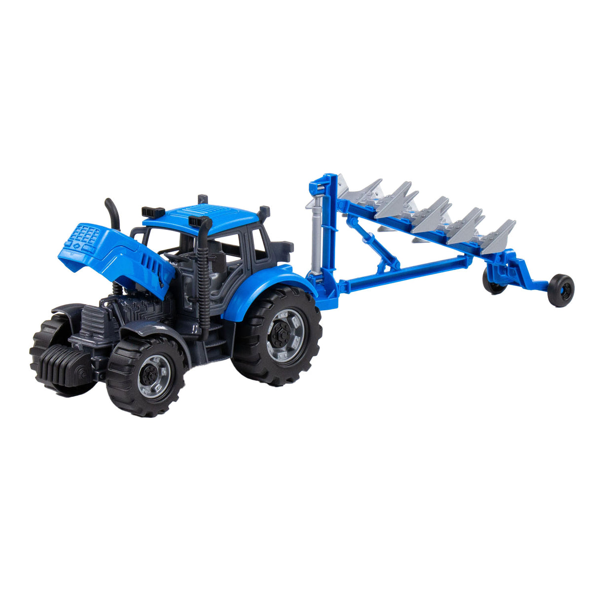 Cavallino Toys Traktor Cavallino z ekipo Blue, lestvica 1:32