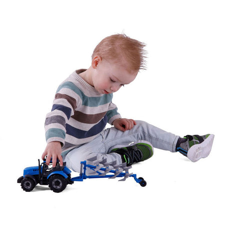 Tracteur Cavallino avec équipe bleu, échelle 1:32