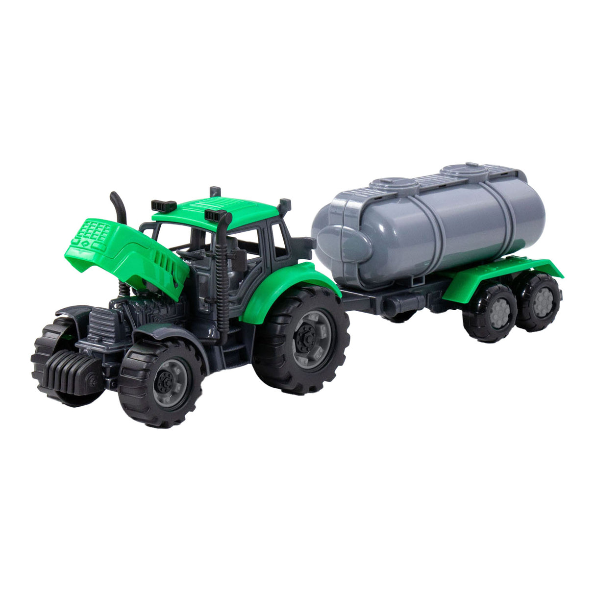 Cavallino Toys Cavallino traktor med tankskib Green, skala 1:32