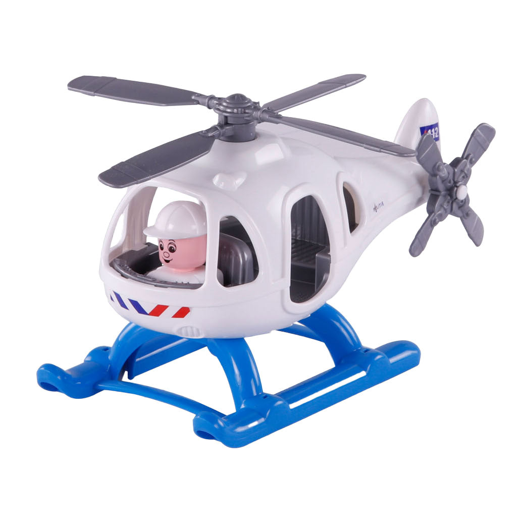 Cavallino Toys Cavallino Police Helicopter with Play Figure, 29,5 cm