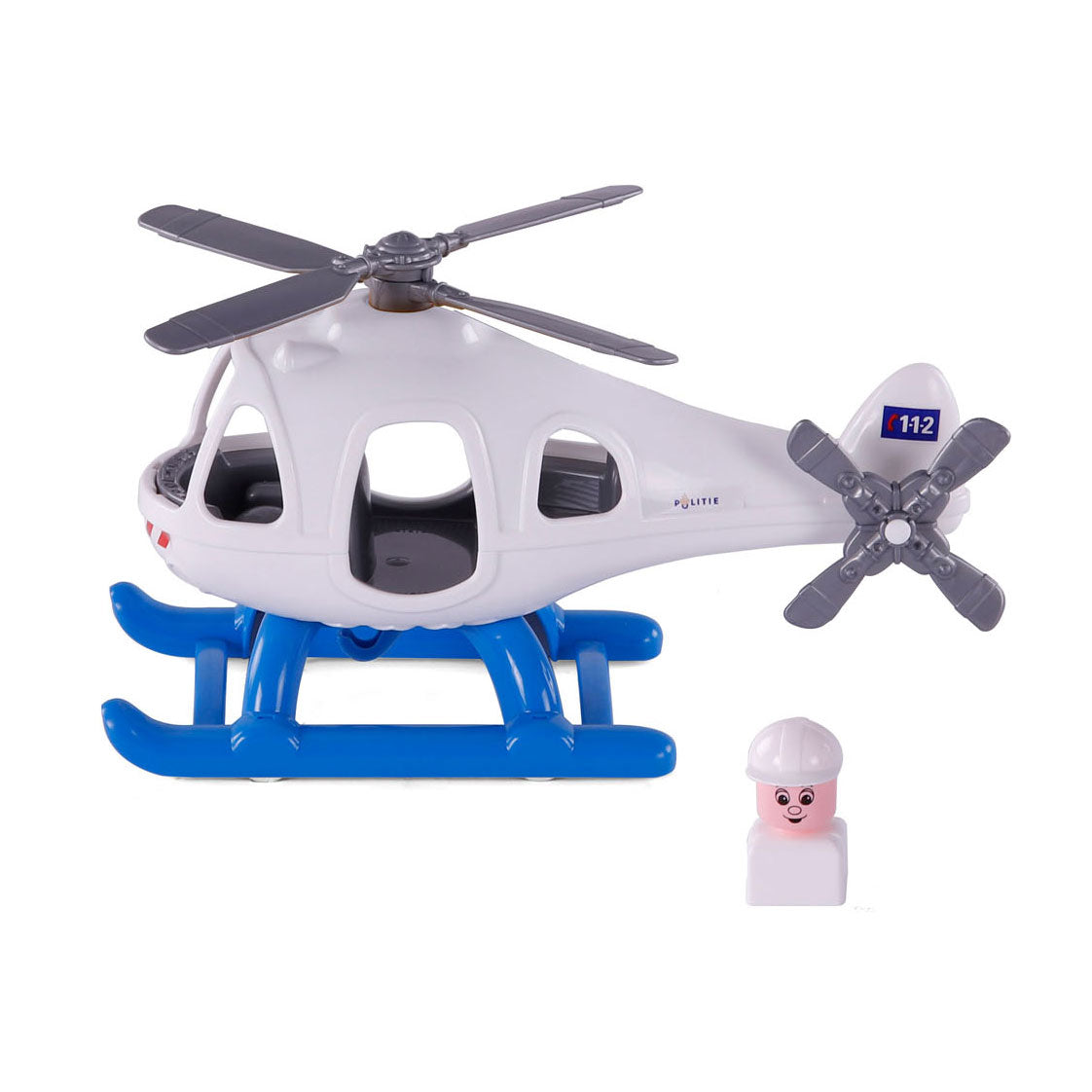 Hélicoptère de police de Cavallino avec figure de jeu, 29,5 cm