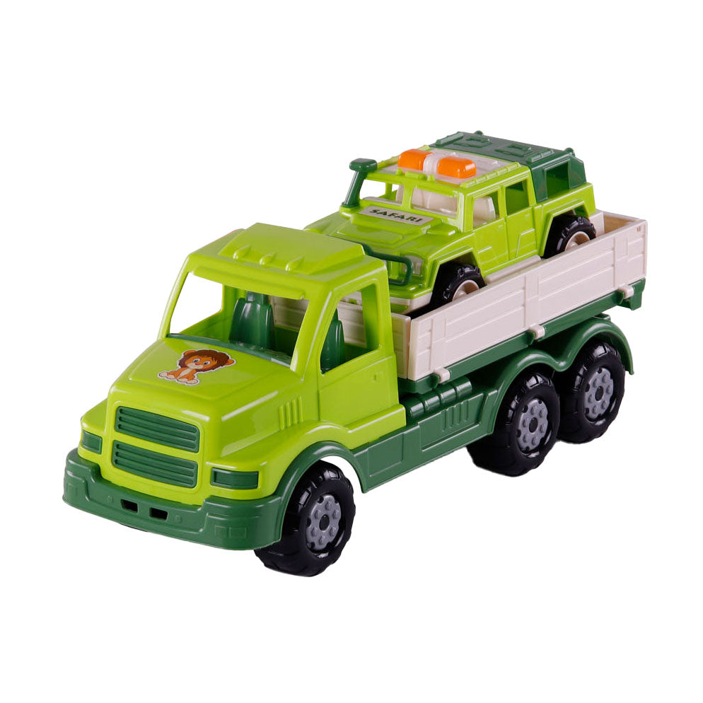 Cavallino Toys Cavallino XL Torpedo Truck med Survival Jeep Groen, 44,5 cm