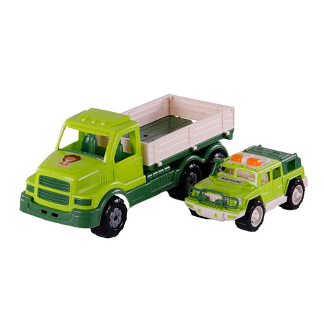 Cavallino hračky Cavallino XL Torpedo Truck s přežitím Jeep Groen, 44,5 cm