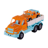 Cavallino Toys Cavallino XL Torpedo truck with Survival Jeep Oranje, 44.5cm