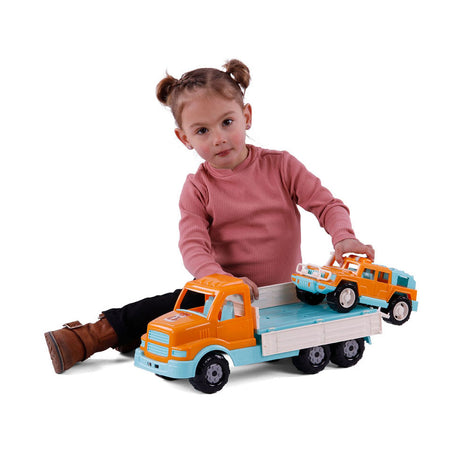 Cavallino XL Torpedo Truck with Survival Jeep Oranje, 44,5 cm
