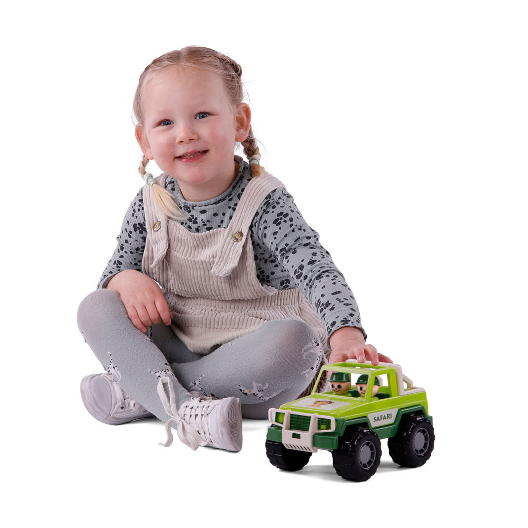 Cavallino toys cavallino jeep groen met 2 speelfiguren