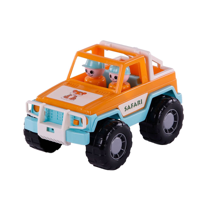 Cavallino Jeep Oranje avec 2 figurines de jeu