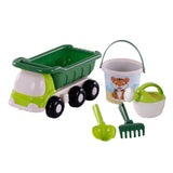 Cavallino Strand Kiepwagen avec seau set vert, 5dlg.