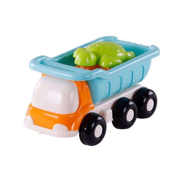 Toys Cavallino Cavallino Beach Kiepwagen avec 4 formes de sable bleu