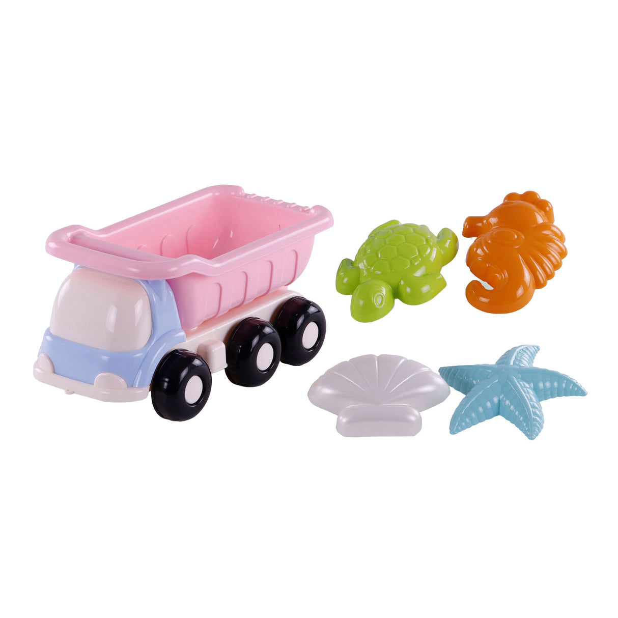 Cavallino Beach Kiepwagen avec 4 formes de sable rose