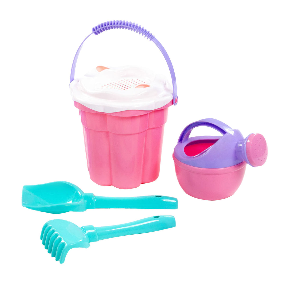 Toys Cavallino Cavallino Classic Bucket Set Pink, 5dlg.