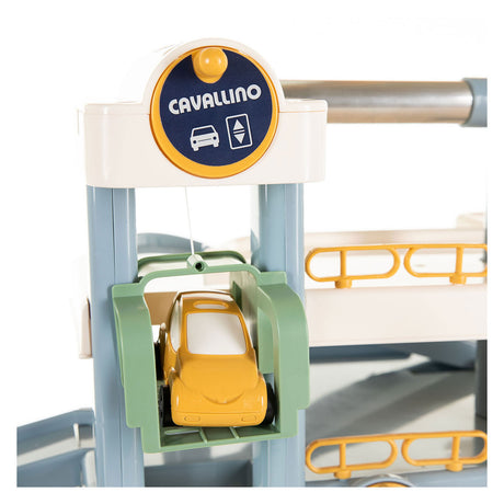 Garage de luxe Cavallino avec voitures couleurs pastel