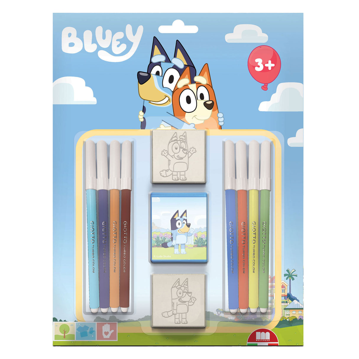 Multiprint Bluey Stamp Set, 11dlg.