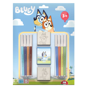 Jeu de tampons bluey sans marque, 11 pcs.