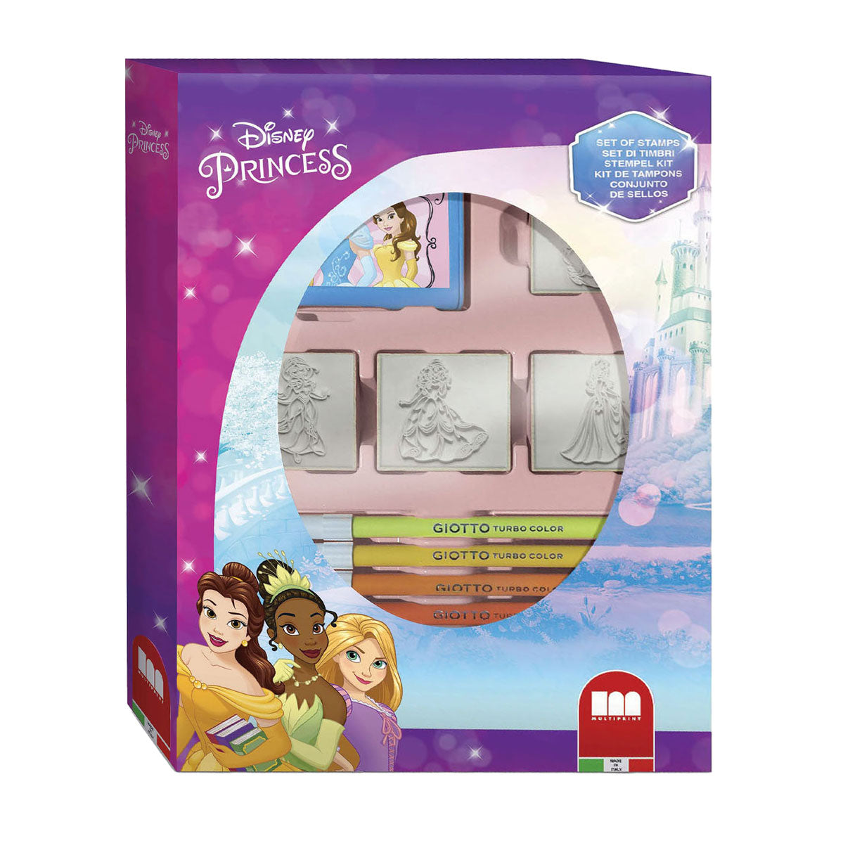 Multiprint Princess Stamp Set med 4 frimærker