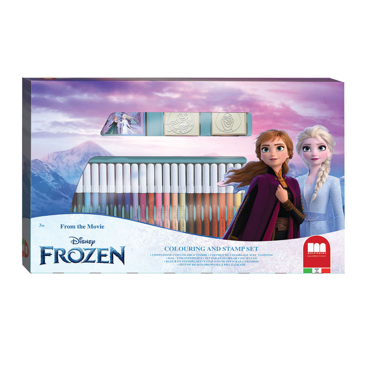 Zestaw kolorów multipRint Frozen z znaczkami, 41dlg.