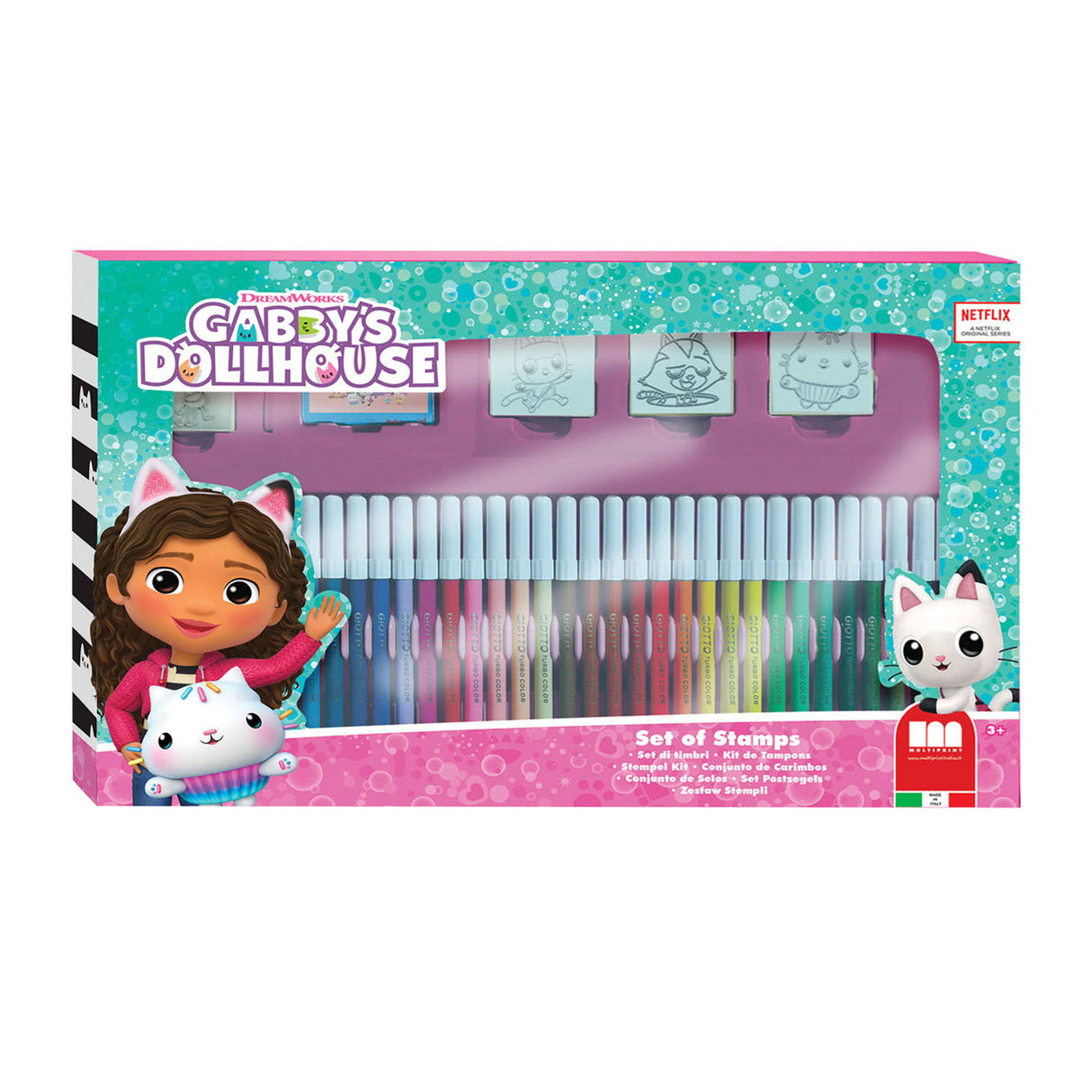 Multiprint Gabby's Dollhouse Color Set mit Briefmarken, 41DLG.