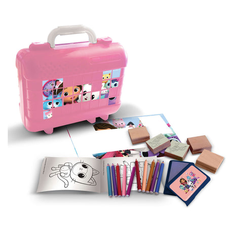 Multiprint Gabby's Dollhouse Travel Stamp and Color Suitcase