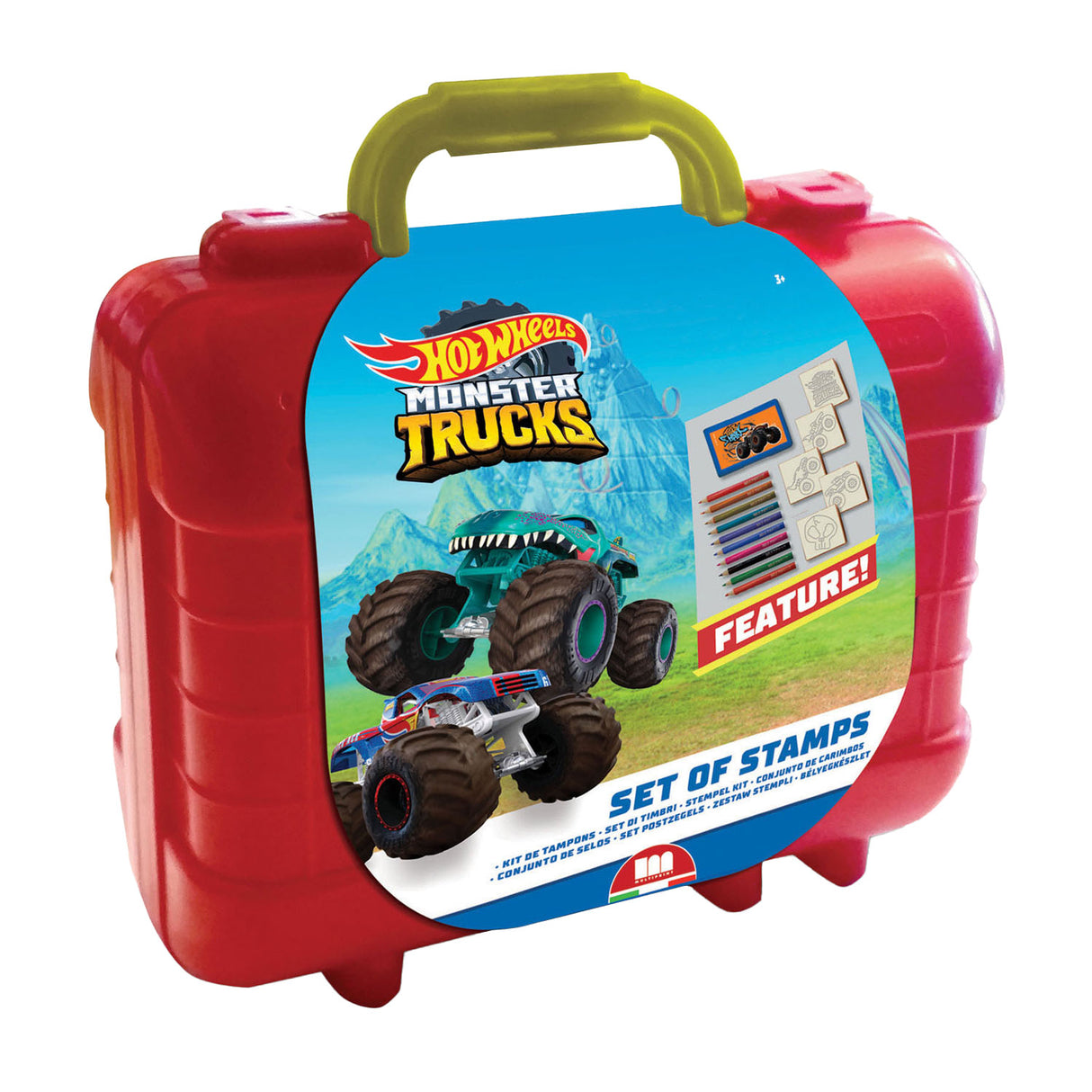 Multiprint Hot Wheels Tampon de voyage et bug de couleur