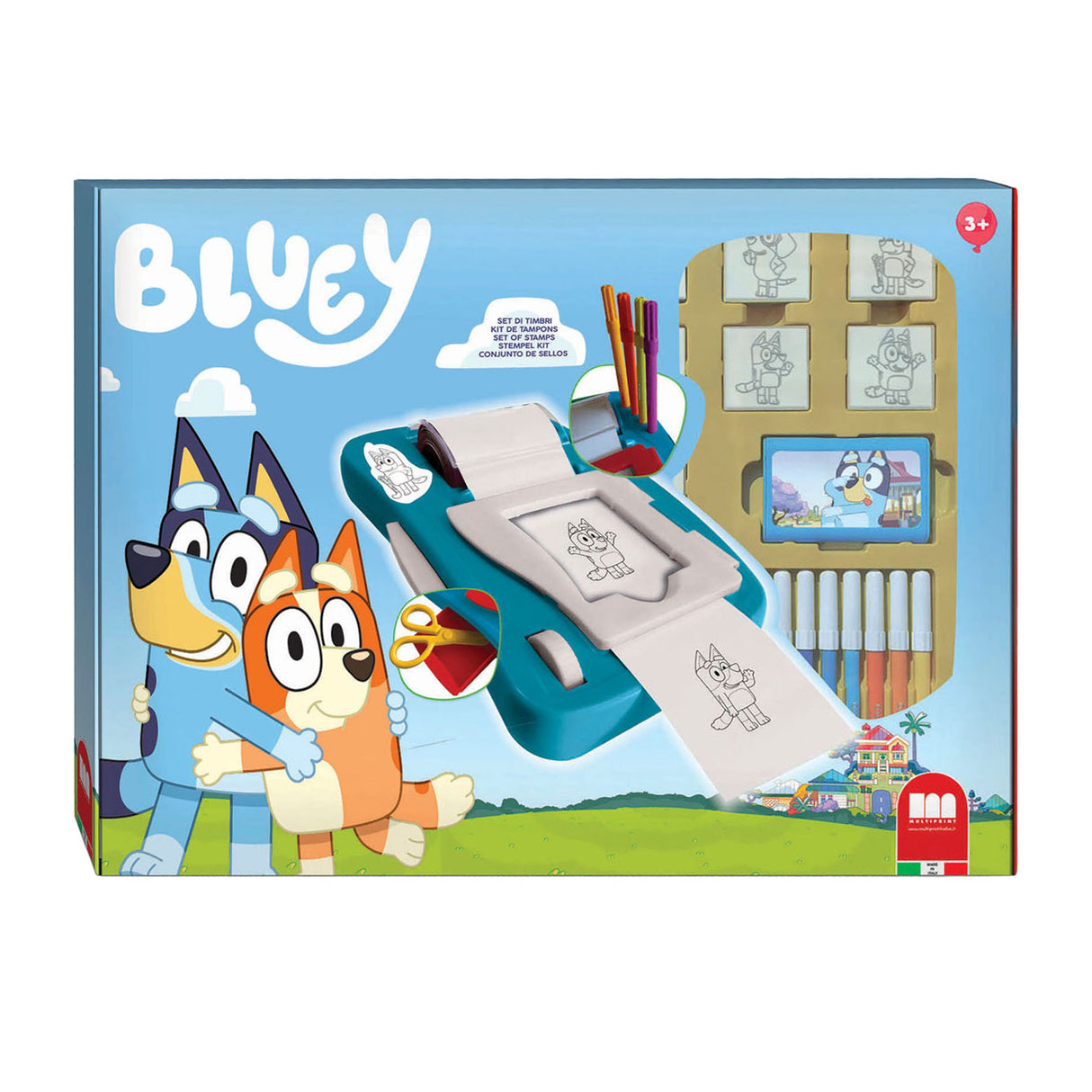 Multiprint bluey stickermachine set