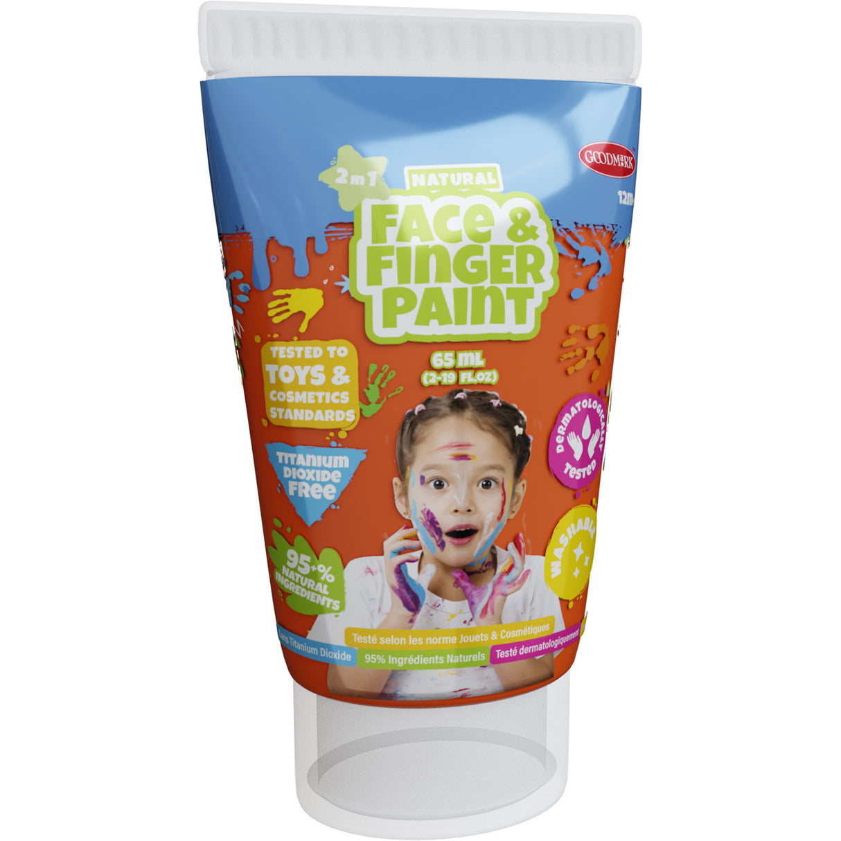 Boti Natural Face FingerPaint Tube - oranžová, 65ml