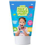 Tube de peinture au doigt visage naturel Boti - bleu et rose, 2x65ml