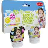 Boti Natural Face Fingerpaint Tube - Black and White, 2x65ml